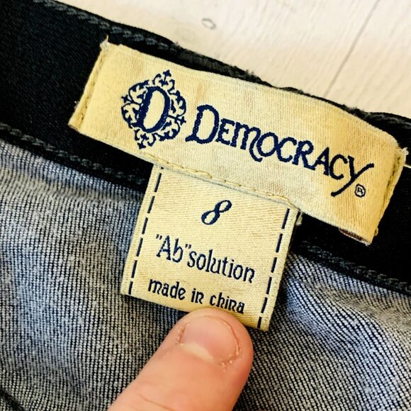 Democracy Womens Jean AbSolution Skinny Crop Dark Wash Stretch Denim Size 8 - Picture 10 of 12